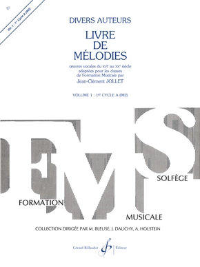 Livre de mélodies. Volume 1